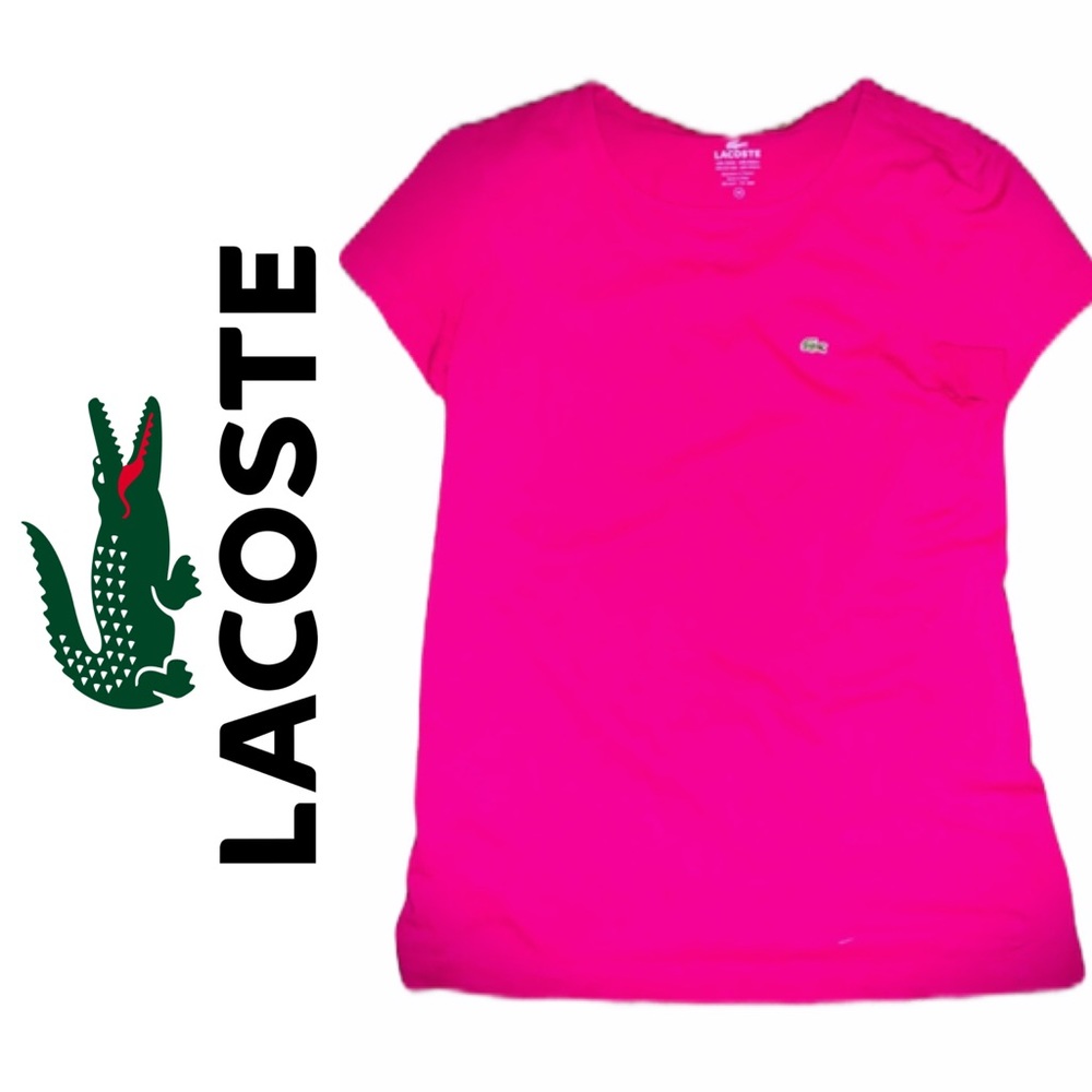 💙 Lacoste Short Sleeve Cotton T-Shirt with logo